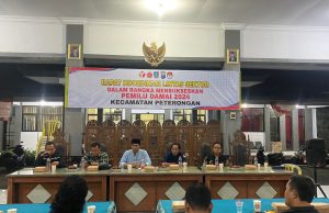 Rakor Lintas Sektor Dalam Rangka Sukses Pemilu Damai 2024 Kecamatan Peterongan