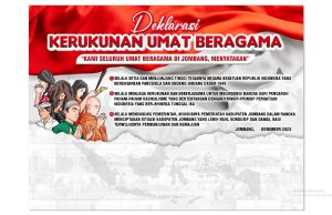 Deklarasi Kerukunan Umat Beragama 2023, Wujud Komitmen Bersama Jaga Kerukunan di Jombang