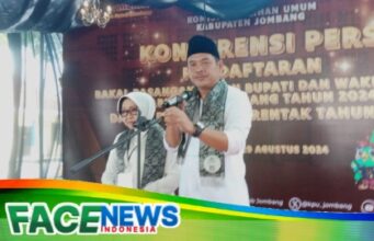 Mundjidah – Sumrambah Pendaftar pertama ke KPUD Jombang dalam Pilkada Jombang 2024